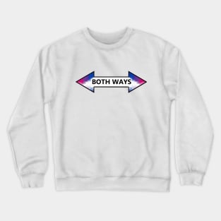 Both Ways Bisexuality LGBT Pride Arrow Design Crewneck Sweatshirt